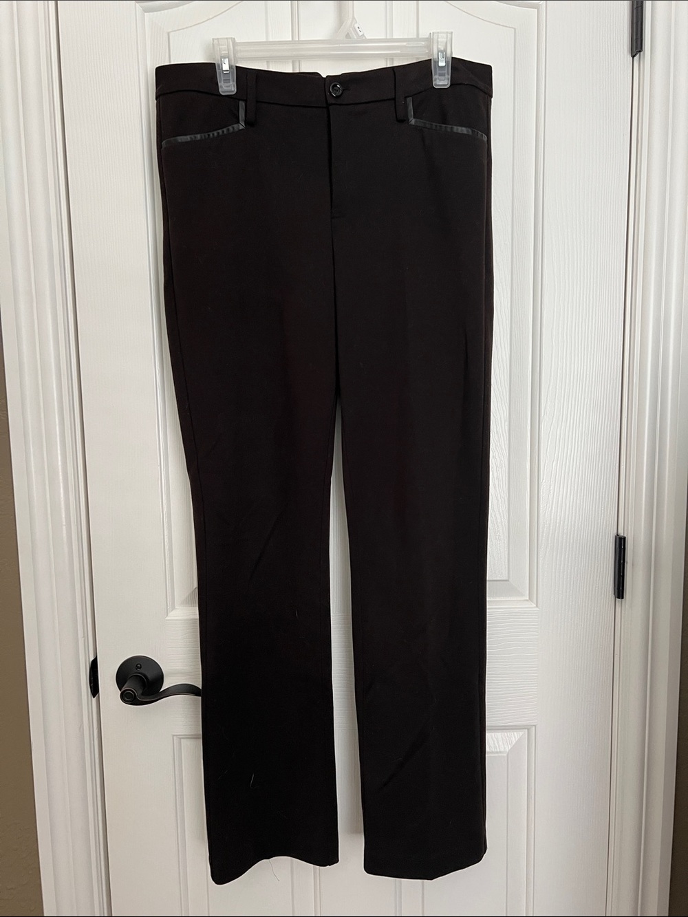 NYDJ Black Men's Dress Pants with Subtle Trim